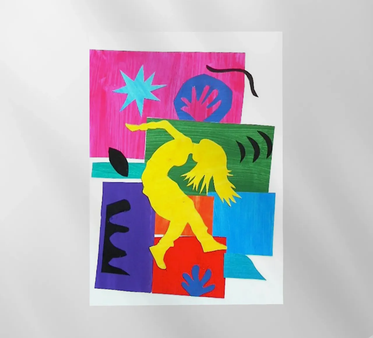 dancing woman's shadow backlit folie van briyan shop