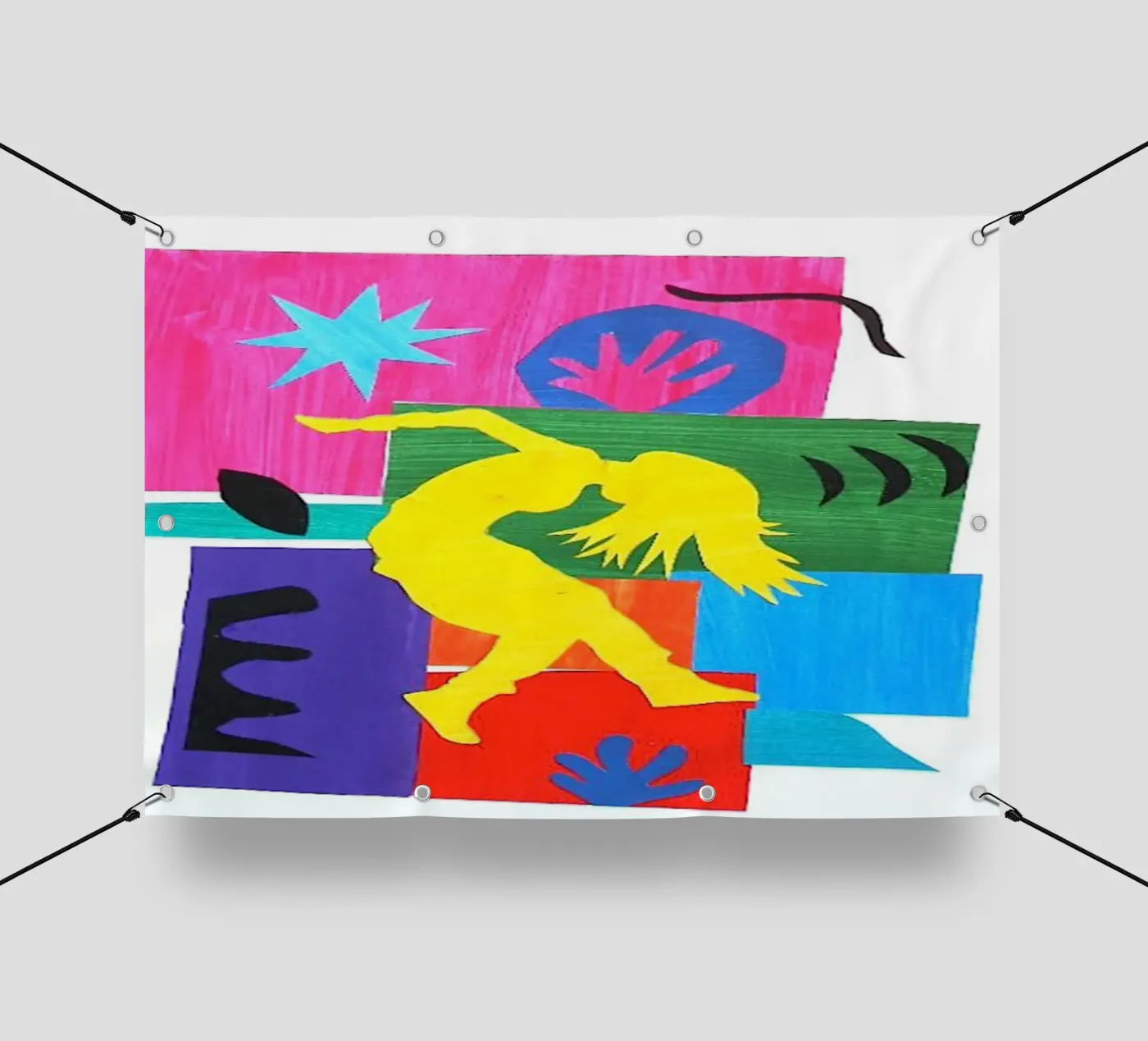 l'ombra della donna che balla telo in pvc da briyan shop