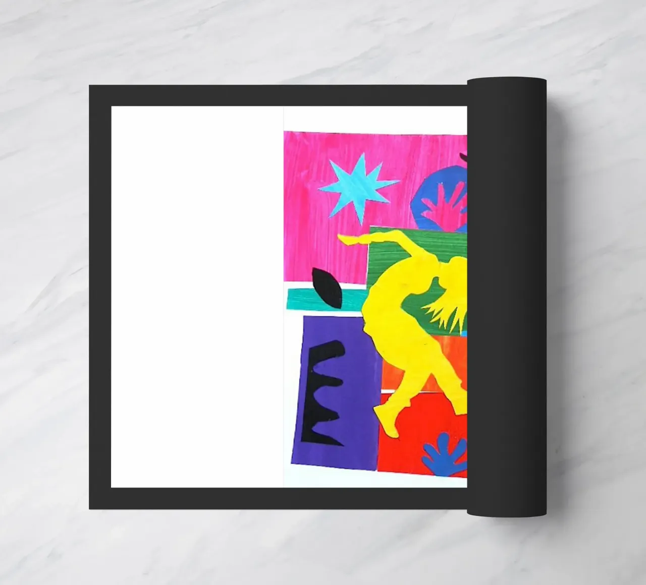 dancing woman's shadow doormat by briyan shop