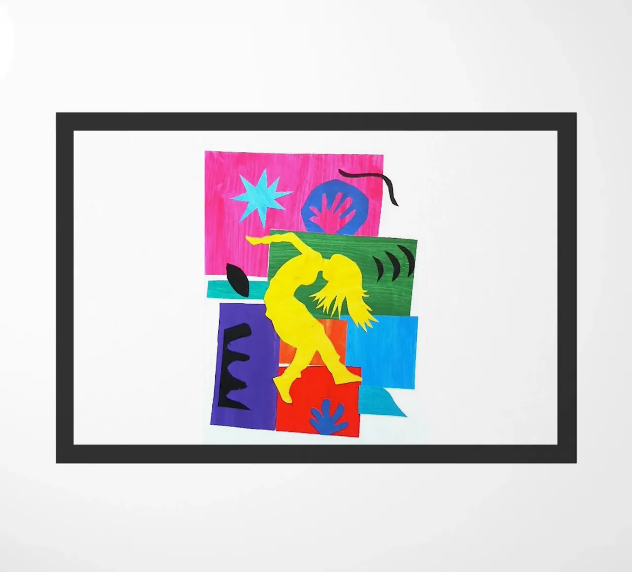 dancing woman's shadow doormat by briyan shop