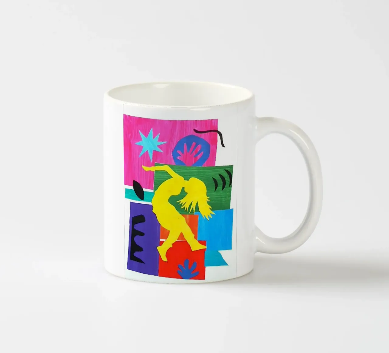 dancing woman's shadow ceramic mug by briyan shop