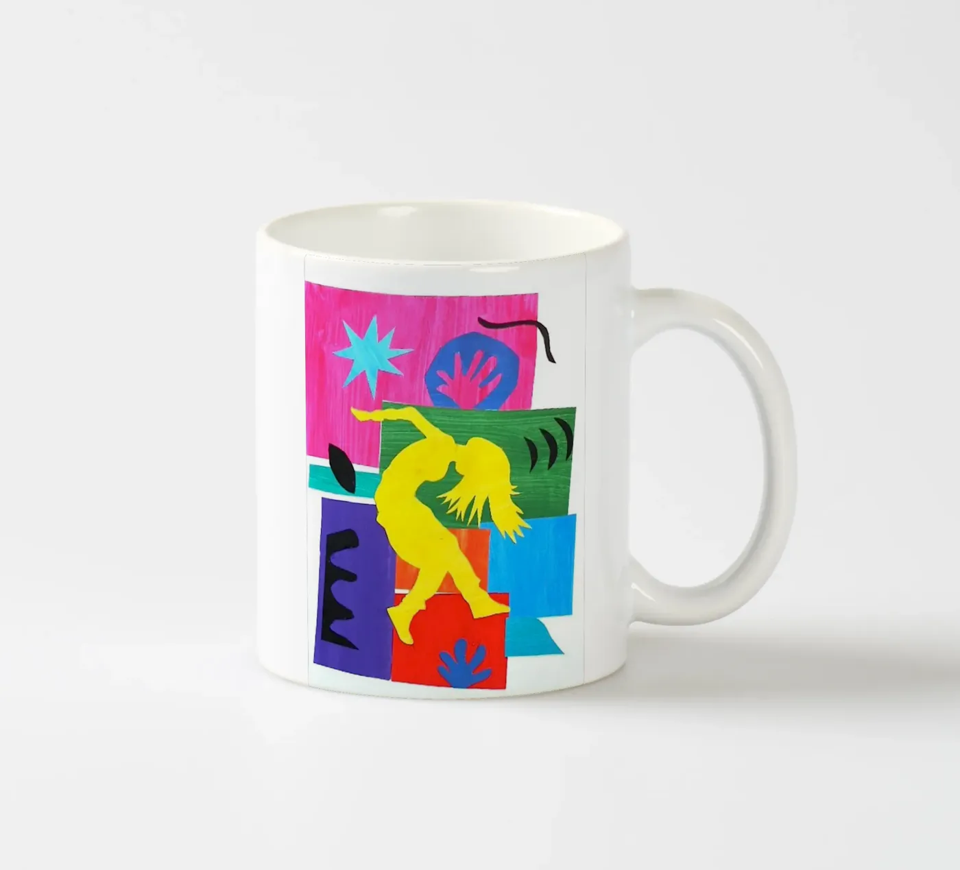 dancing woman's shadow Keramik Tasse von briyan shop