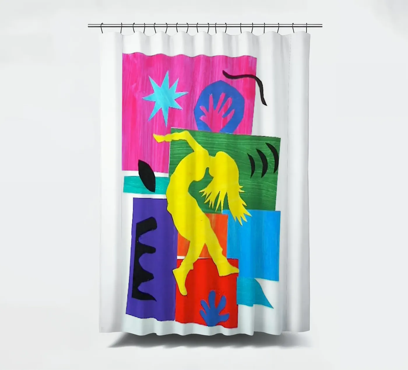 dancing woman's shadow rideau de douche de briyan shop