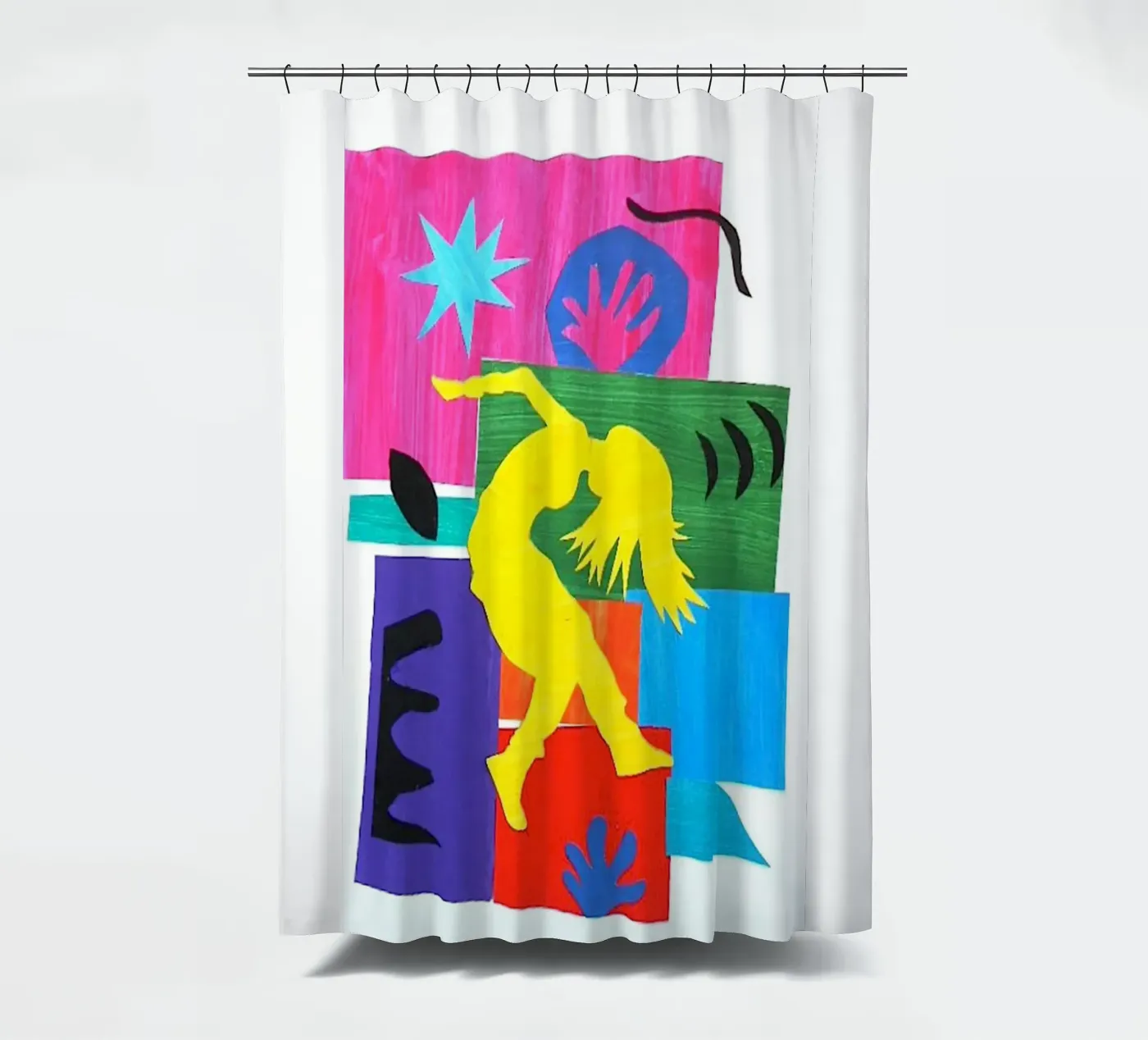 dancing woman's shadow Duschvorhang von briyan shop