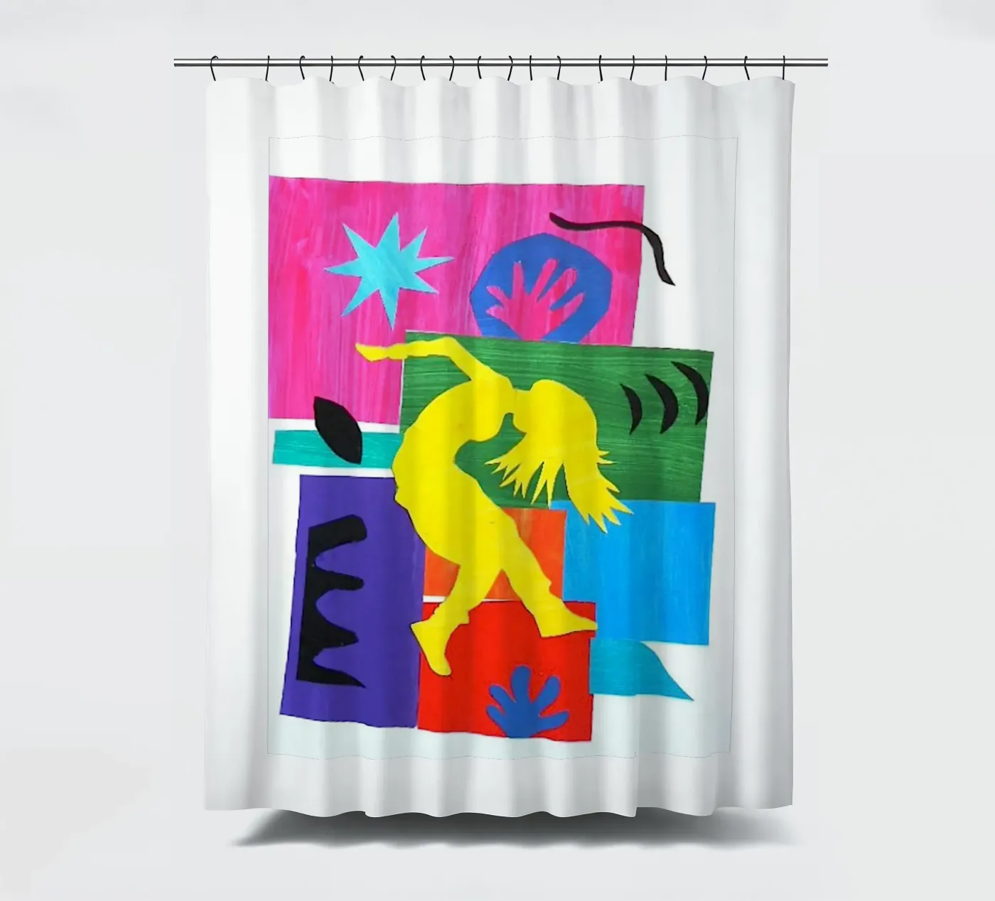 dancing woman's shadow Duschvorhang von briyan shop