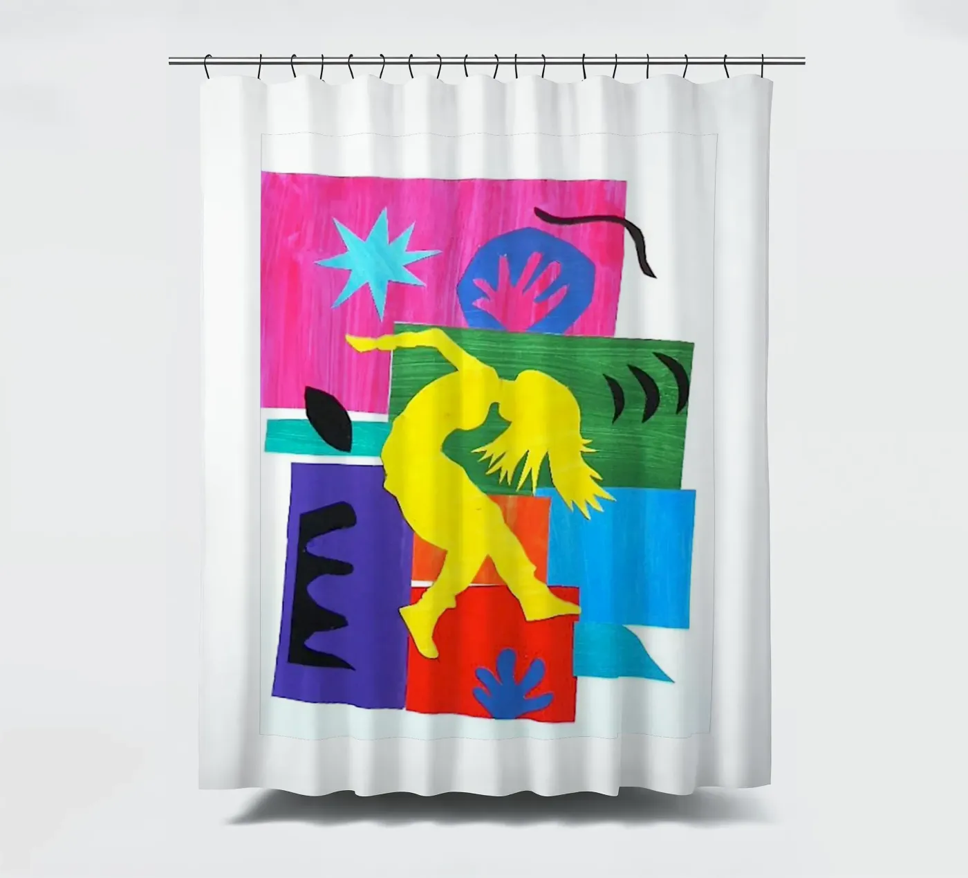 dancing woman's shadow rideau de douche de briyan shop