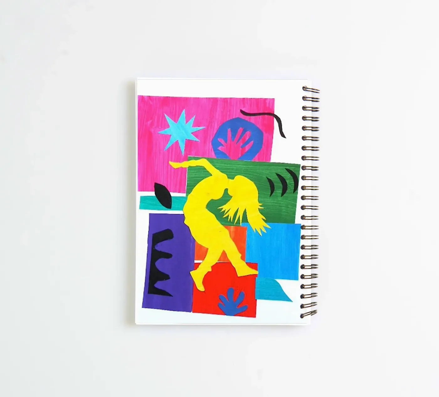 dancing woman's shadow spiral notebook by briyan shop