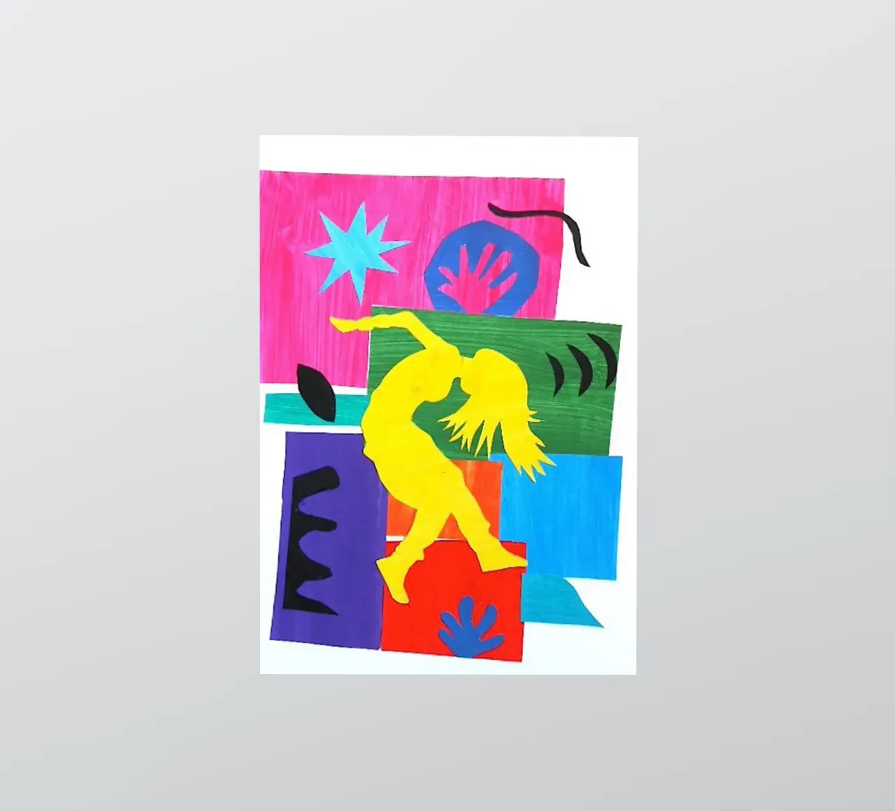 dancing woman's shadow sticker by briyan shop