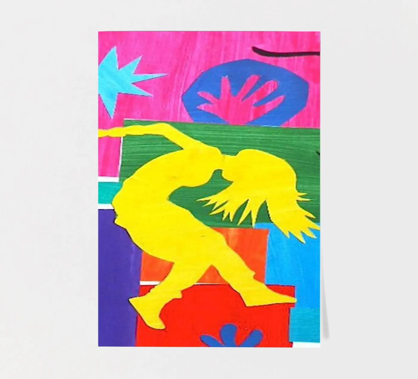 dancing woman's shadow planche autocollant de briyan shop