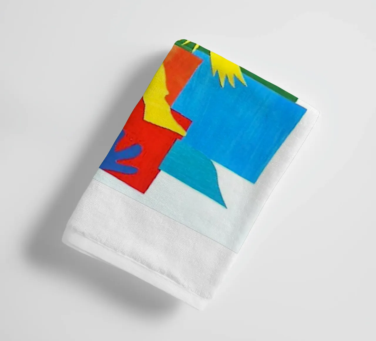 dancing woman's shadow towel by briyan shop