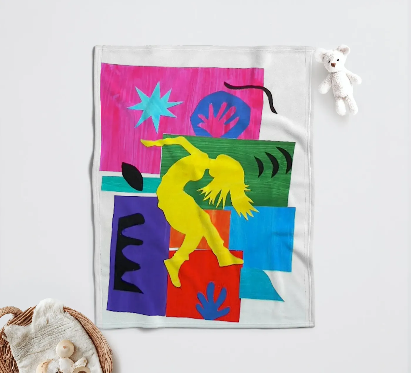 dancing woman's shadow fleecedeken van briyan shop