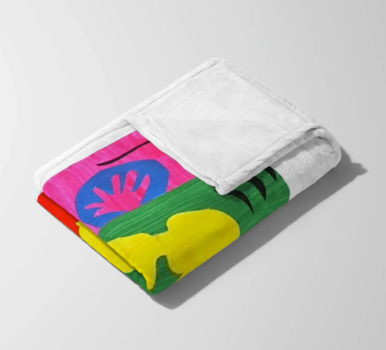 dancing woman's shadow fleece blanket by briyan shop