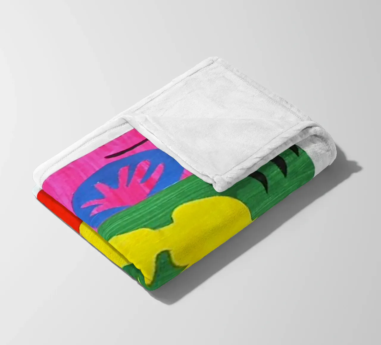 dancing woman's shadow fleece blanket by briyan shop