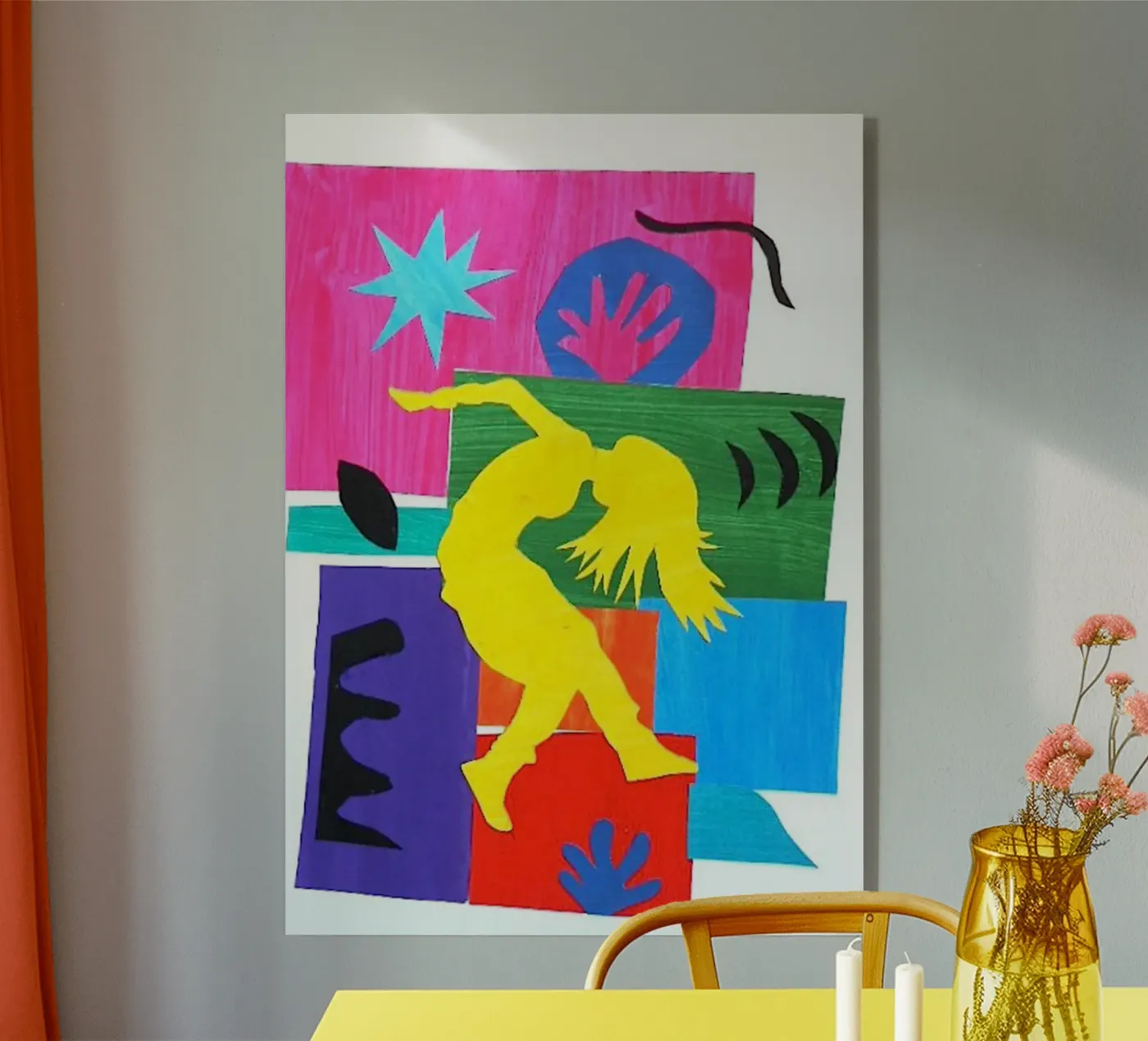 dancing woman's shadow Acryl-Glas von briyan shop