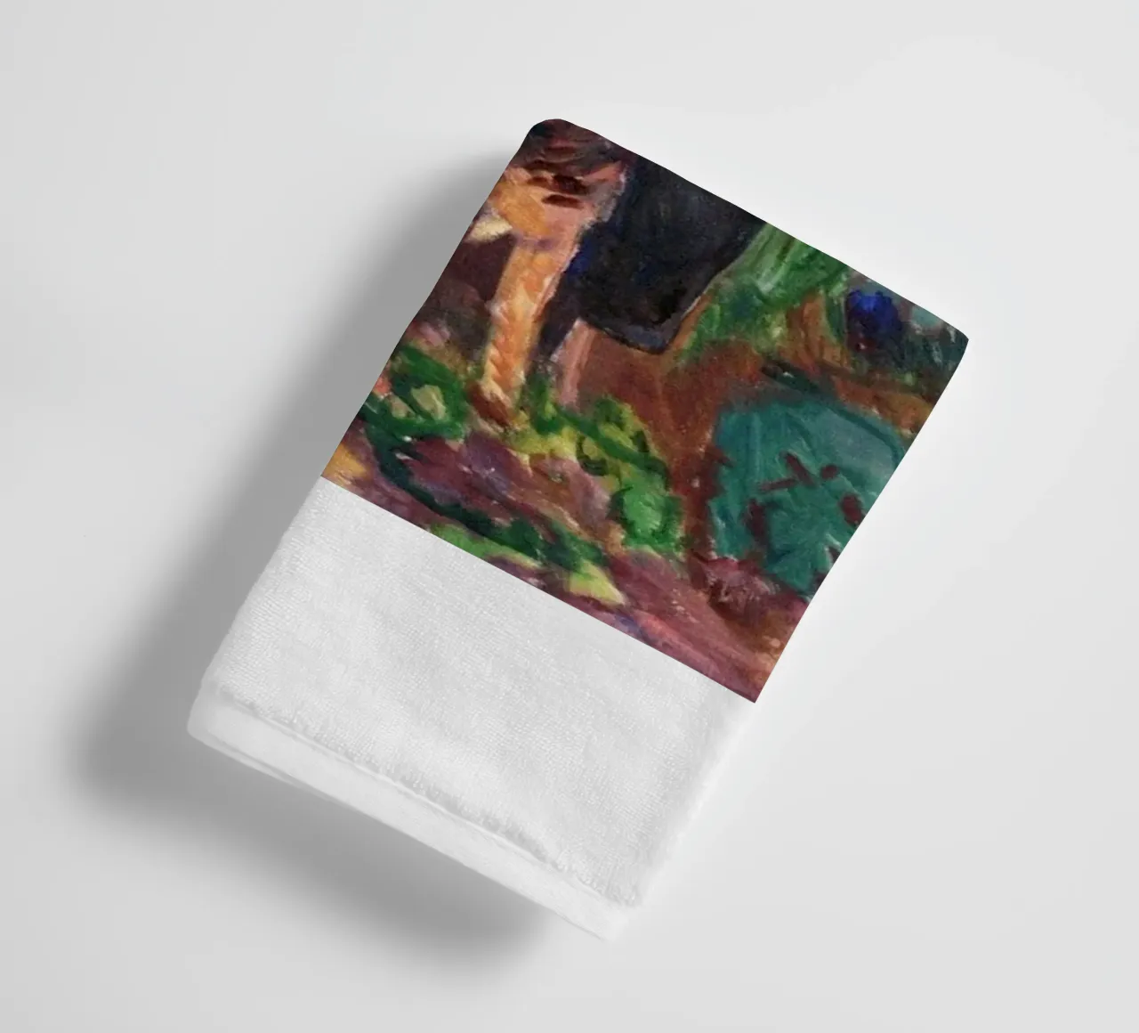 caccia nella foresta con due cani asciugamano da bagno da cupcup art