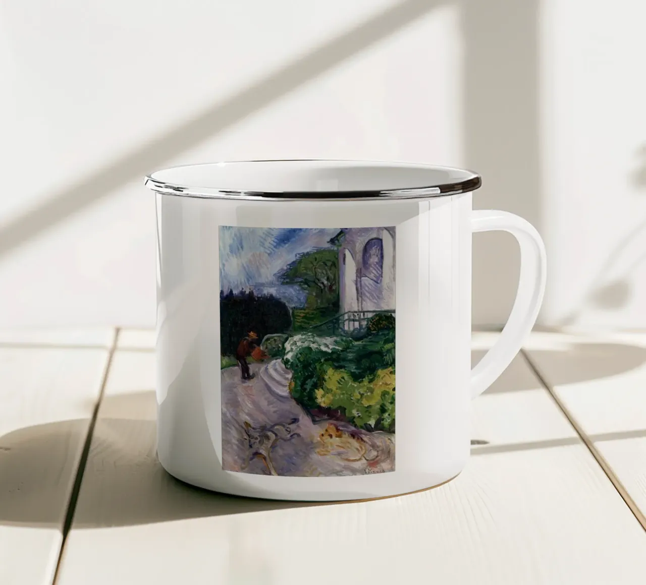 piante acquatiche tazza in smalto da cupcup art