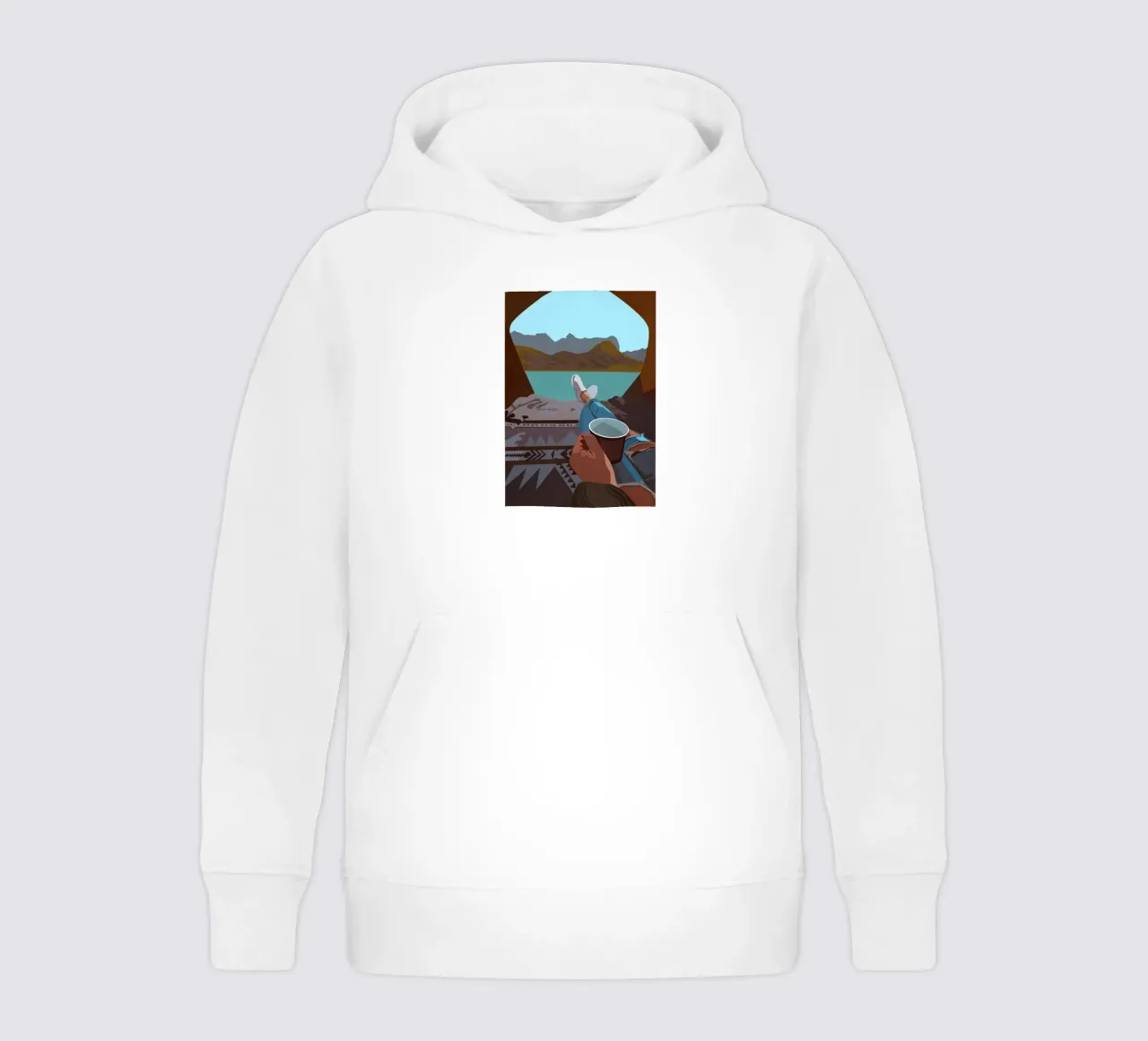 Place out of time kids hoodie by Nadjaa