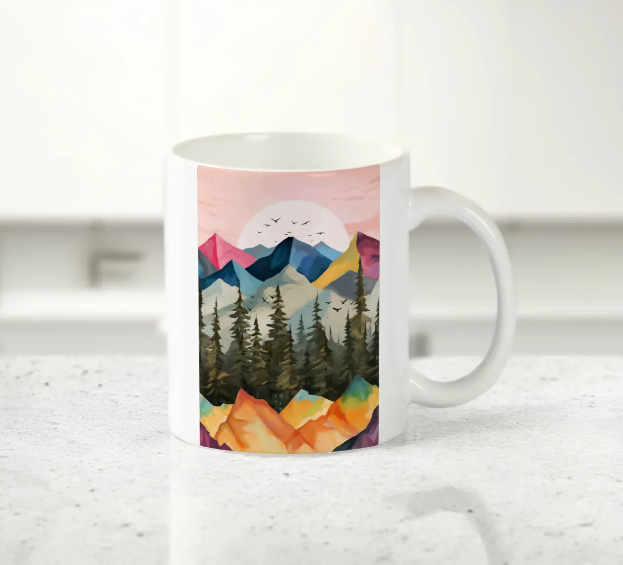 Dawn Over the Ridge tazza in ceramica da Nadjaa