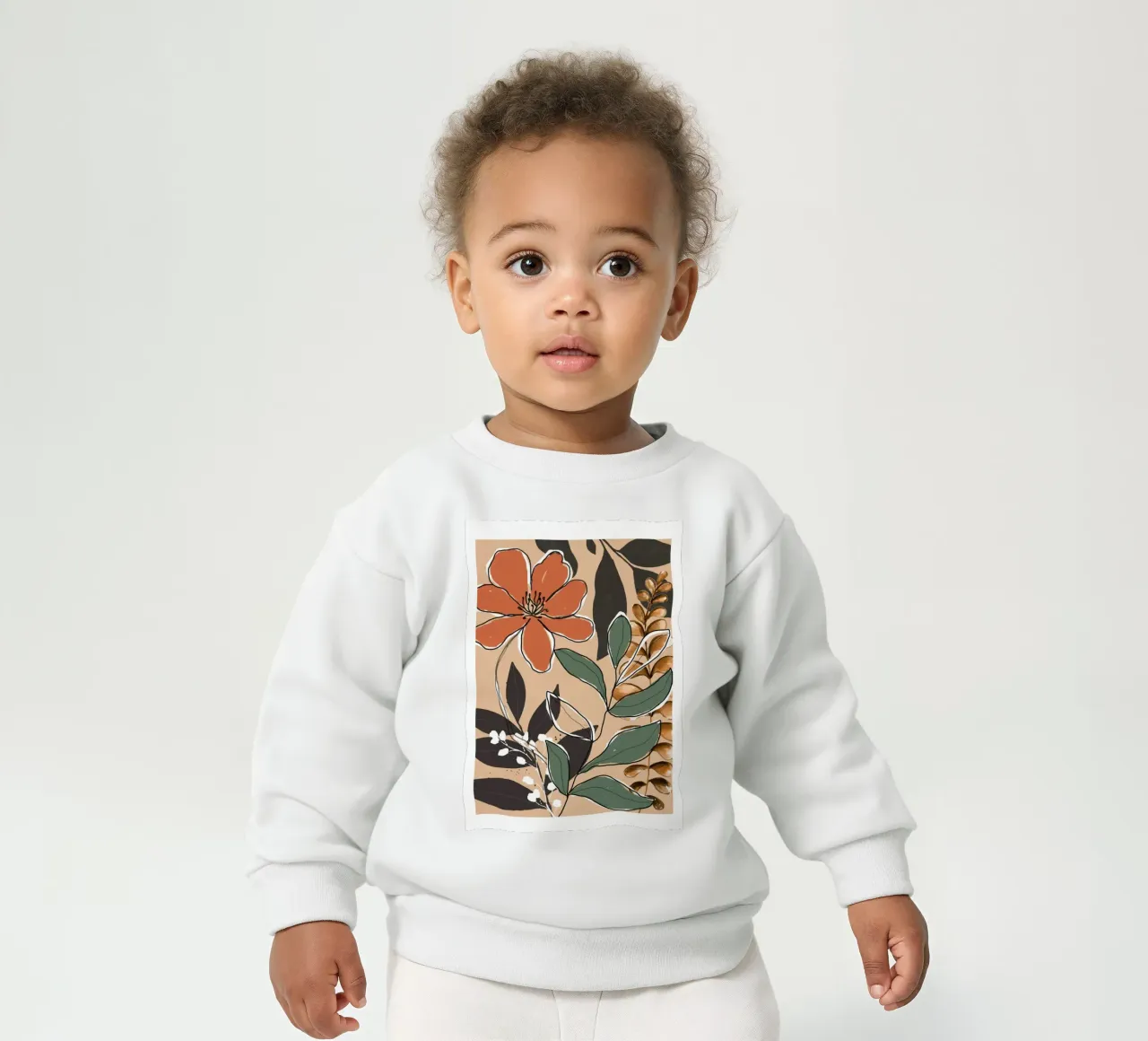 Elegant Botanical Line Art 2 felpa neonato da Nadjaa