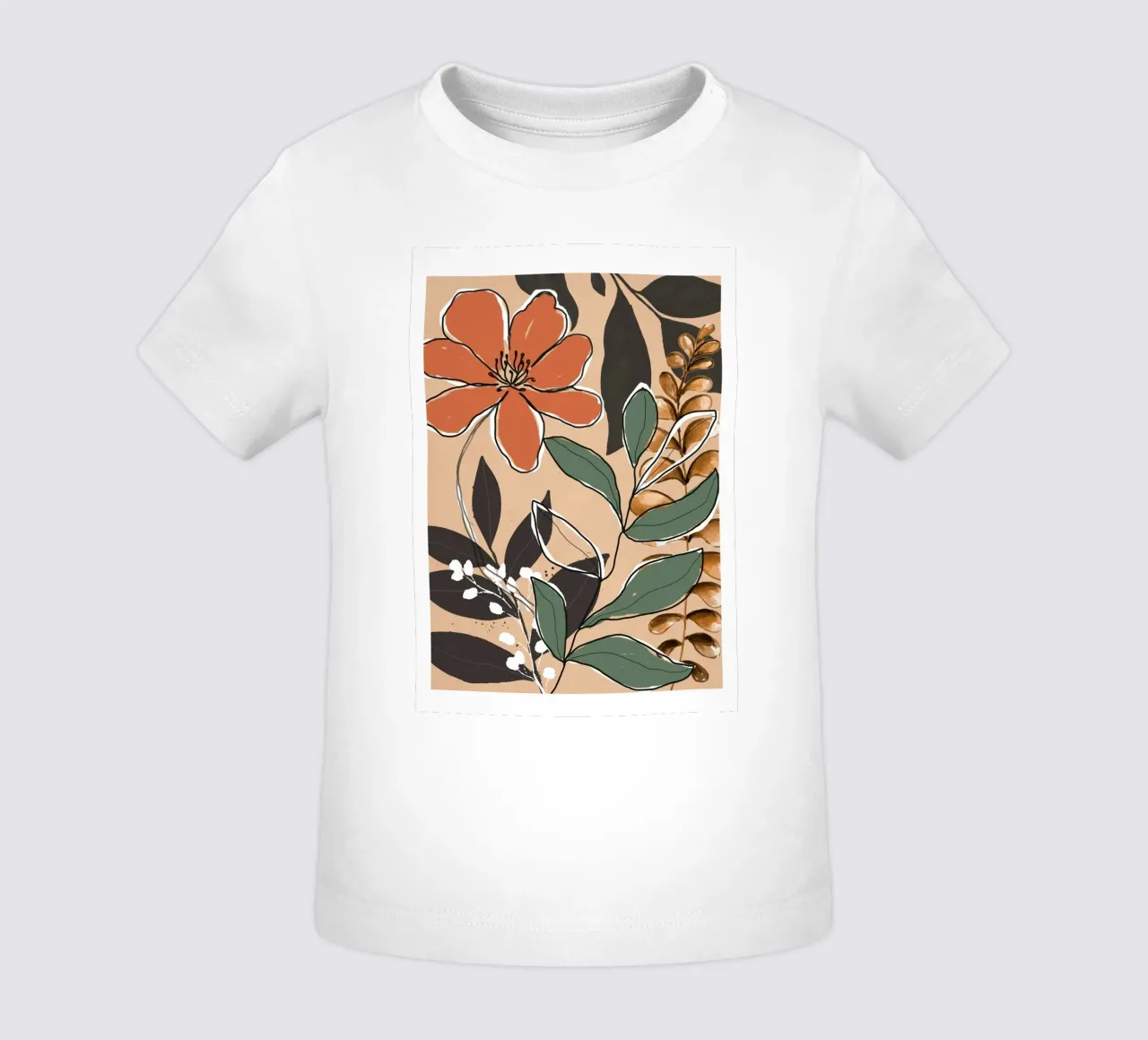 Elegant Botanical Line Art 2 maglietta neonato da Nadjaa