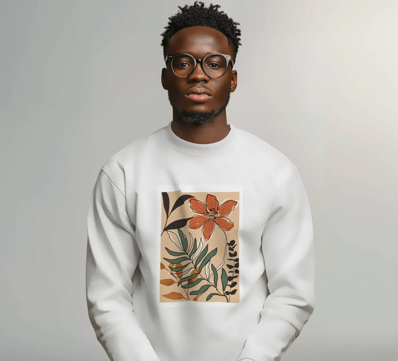 Elegant Botanical Line Art 2 sweatshirt by Nadjaa