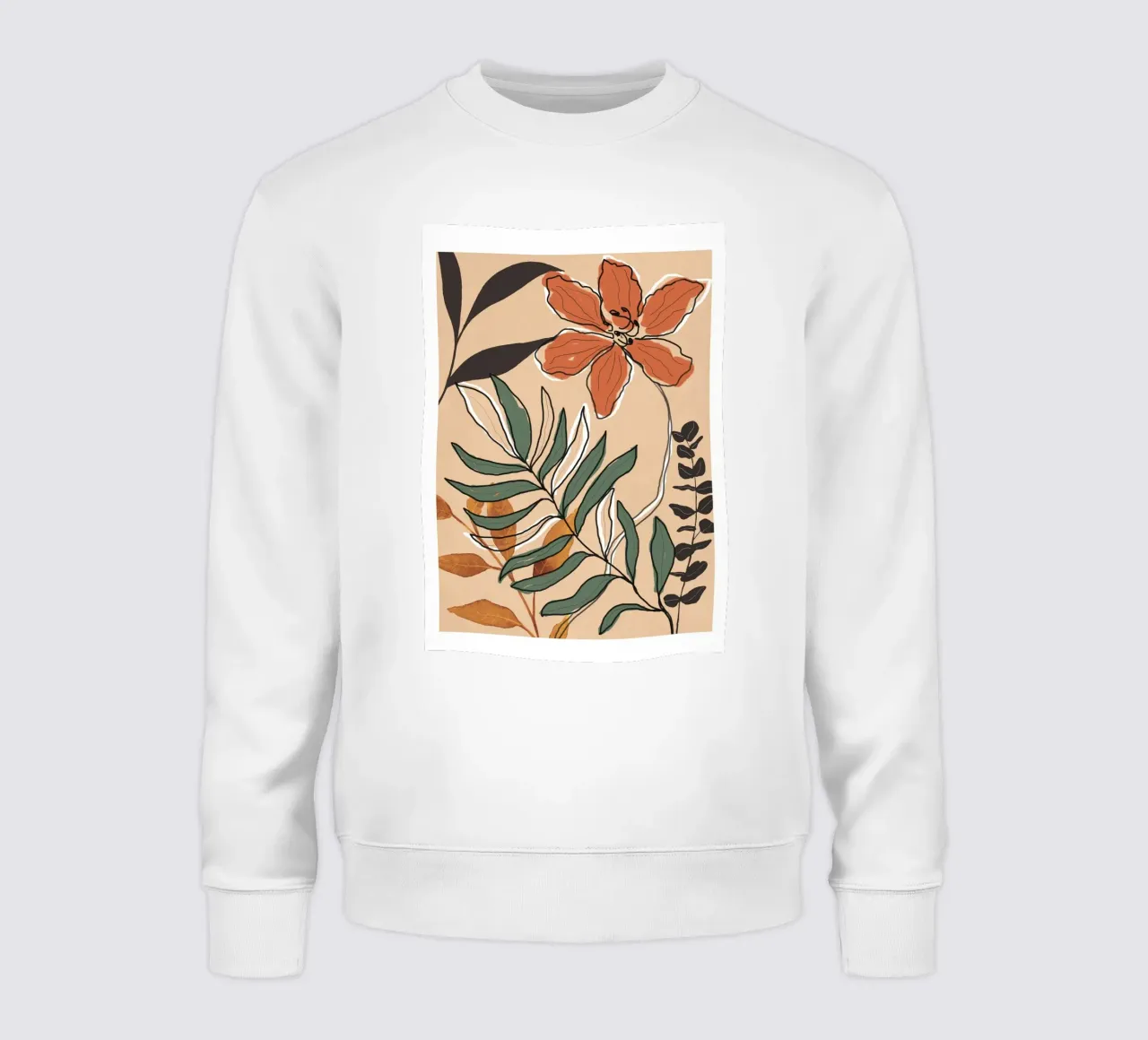 Elegant Botanical Line Art 2 sweatshirt by Nadjaa