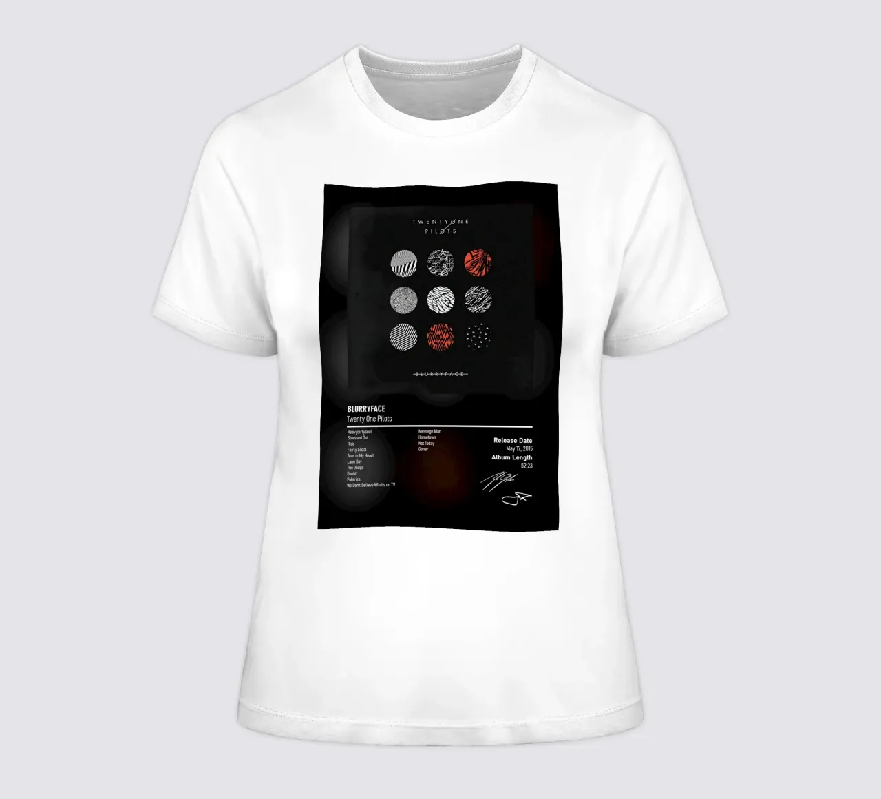 Blurryface BY Twenty One Pilots t-shirt da donna da DGUnder