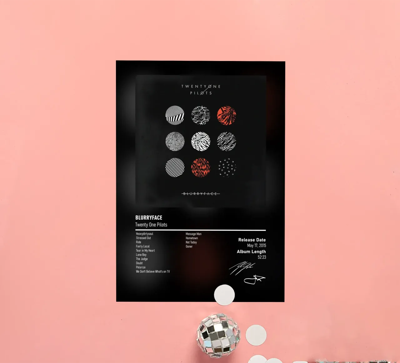 Blurryface BY Twenty One Pilots adesivo da DGUnder