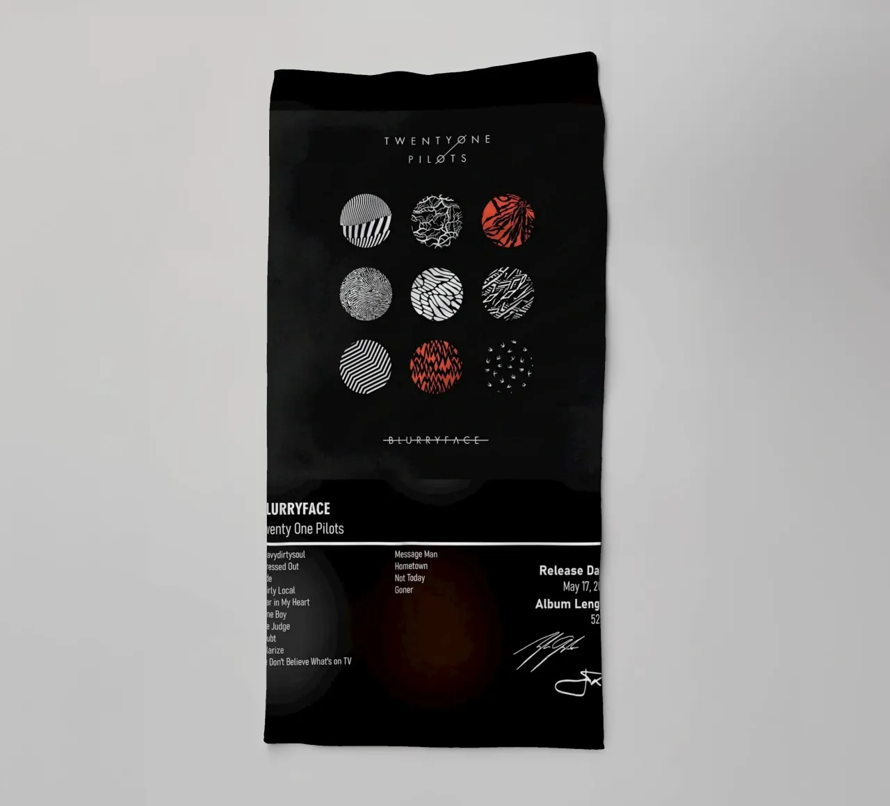 Blurryface BY Twenty One Pilots Handtuch von DGUnder