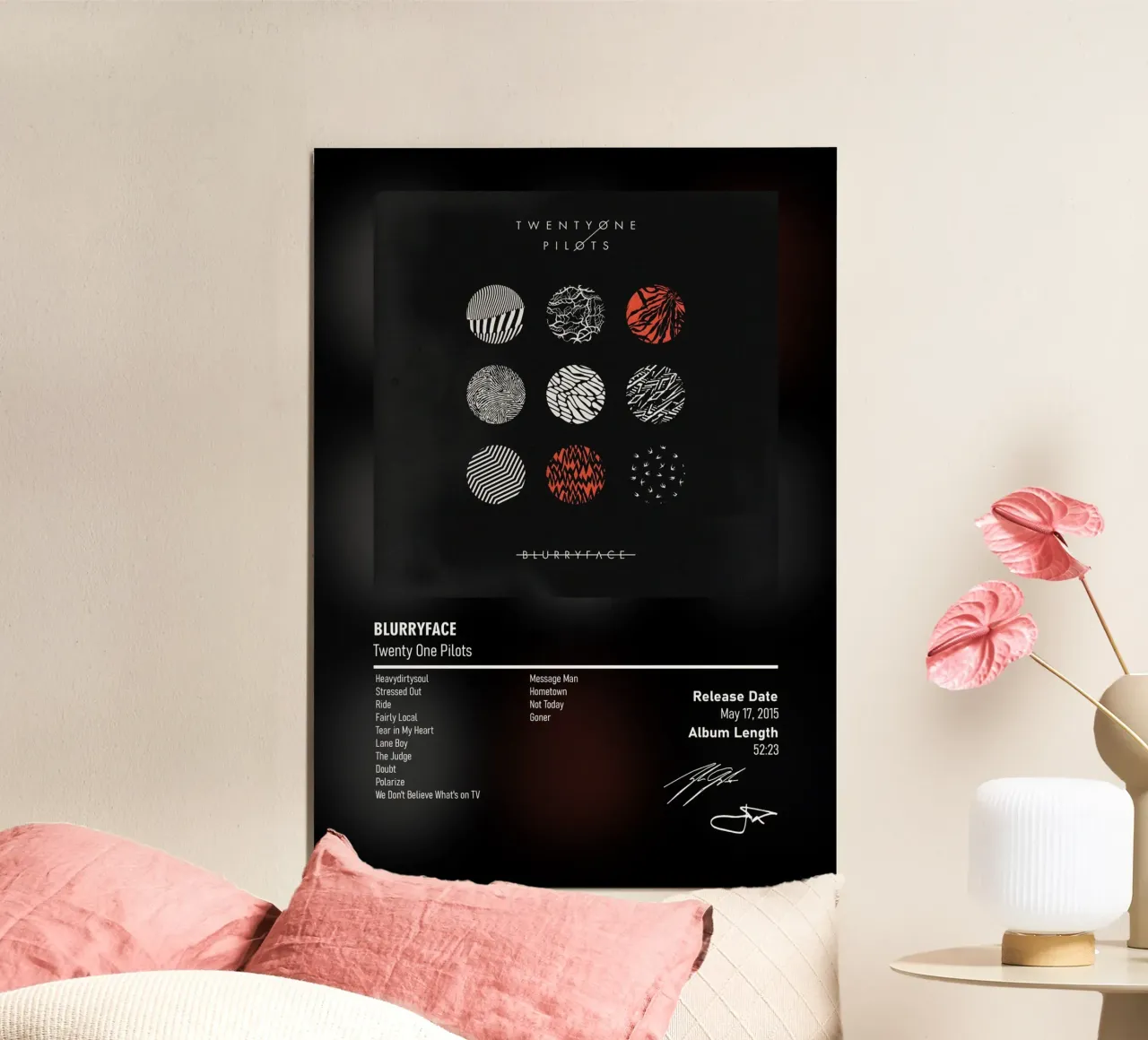 Blurryface BY Twenty One Pilots carta hahnemühle da DGUnder