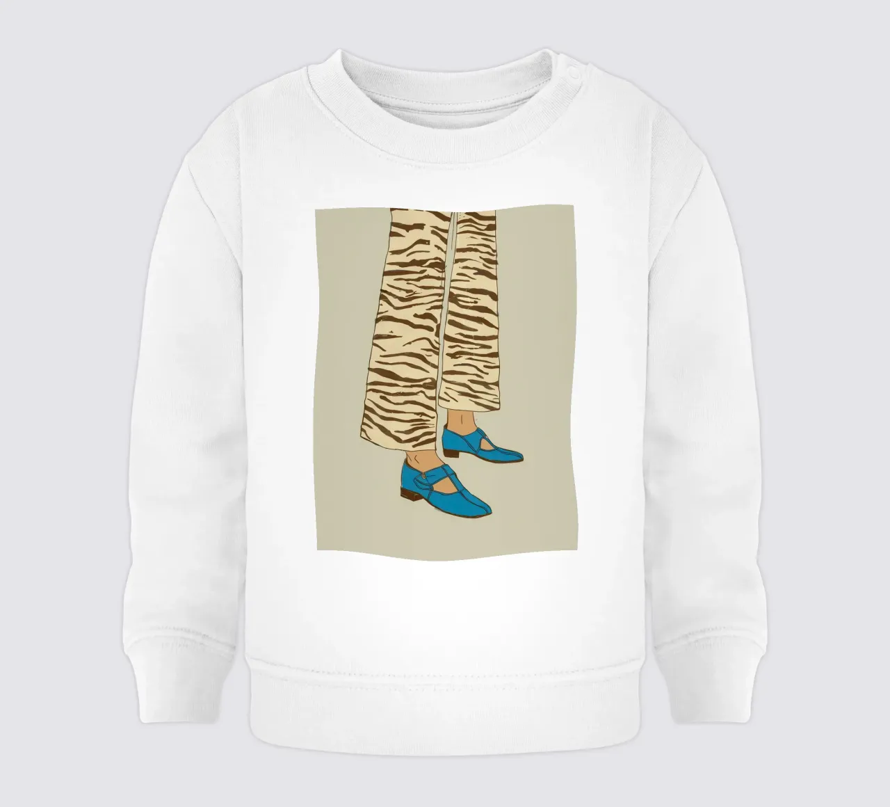 Scarpe a strisce zebrate felpa neonato da Lune Dreams