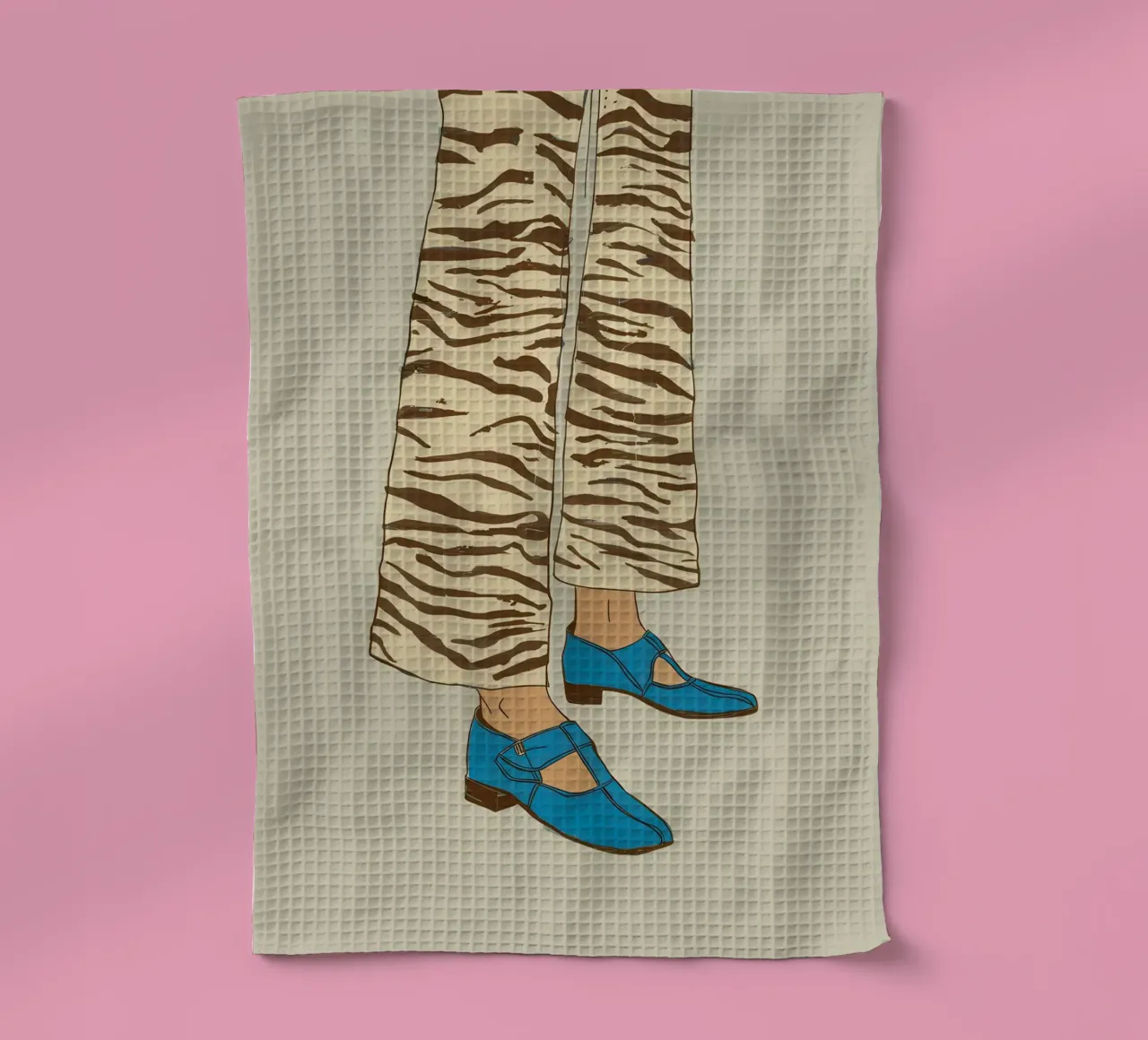 Scarpe a strisce zebrate canovaccio da cucina da Lune Dreams