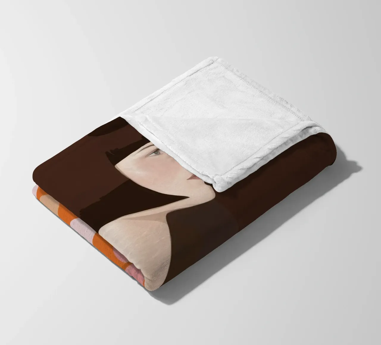 Polka Dot Profile Poise fleece blanket by Hollow Years