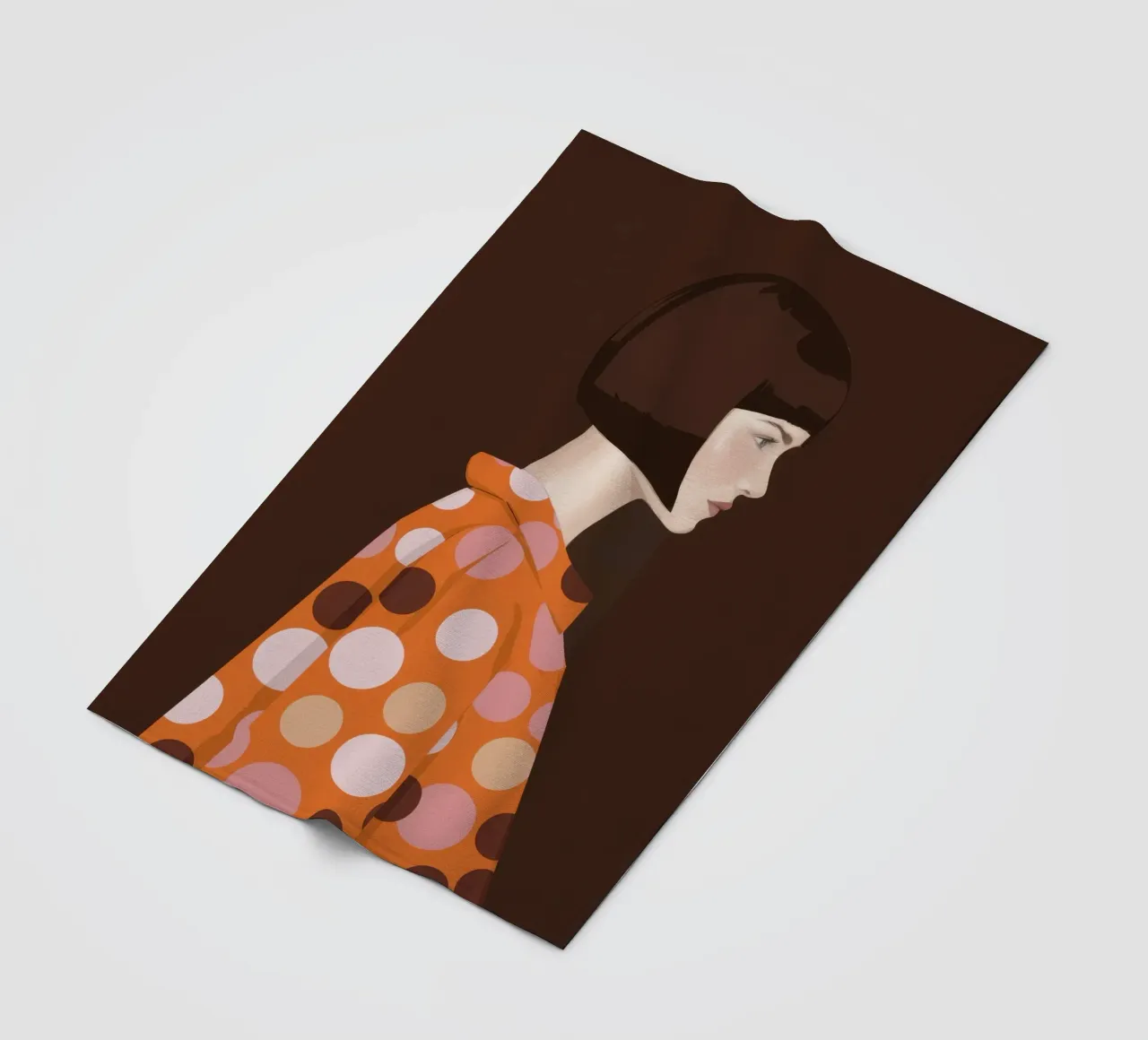 Polka Dot Profile Poise fleece blanket by Hollow Years