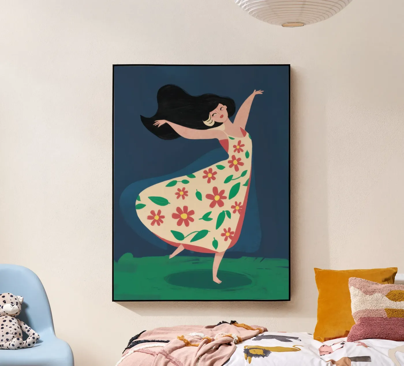 Abito floreale danza plexiglass da Lune Dreams