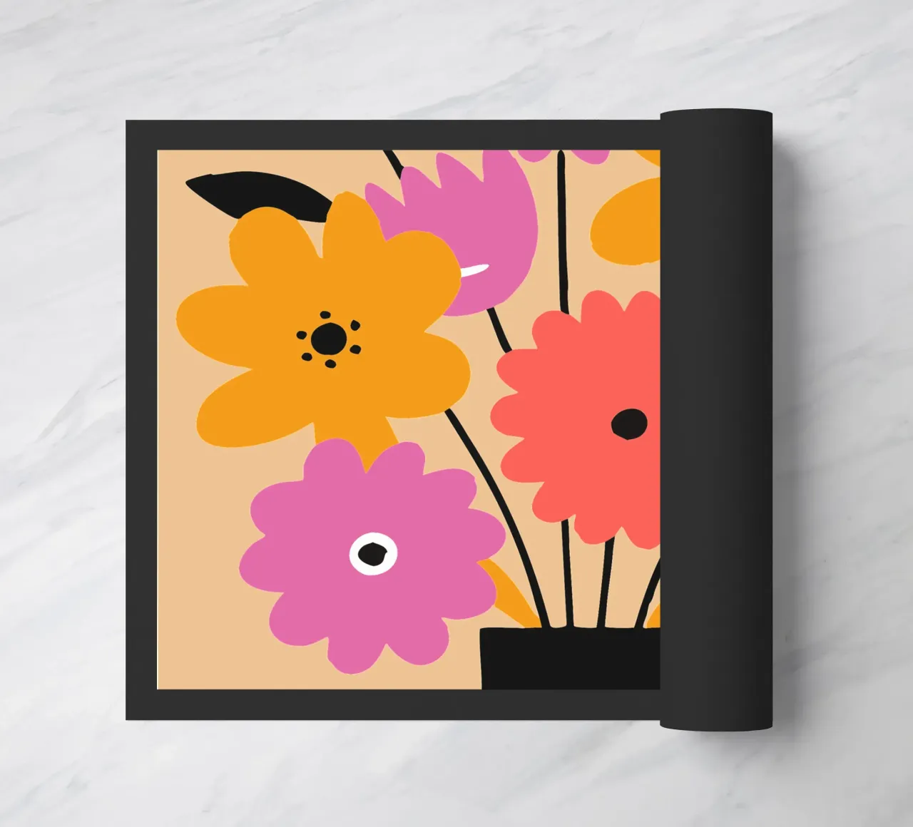 Decorazione con vaso di fiori zerbino da TRENDY POSTER SHOP