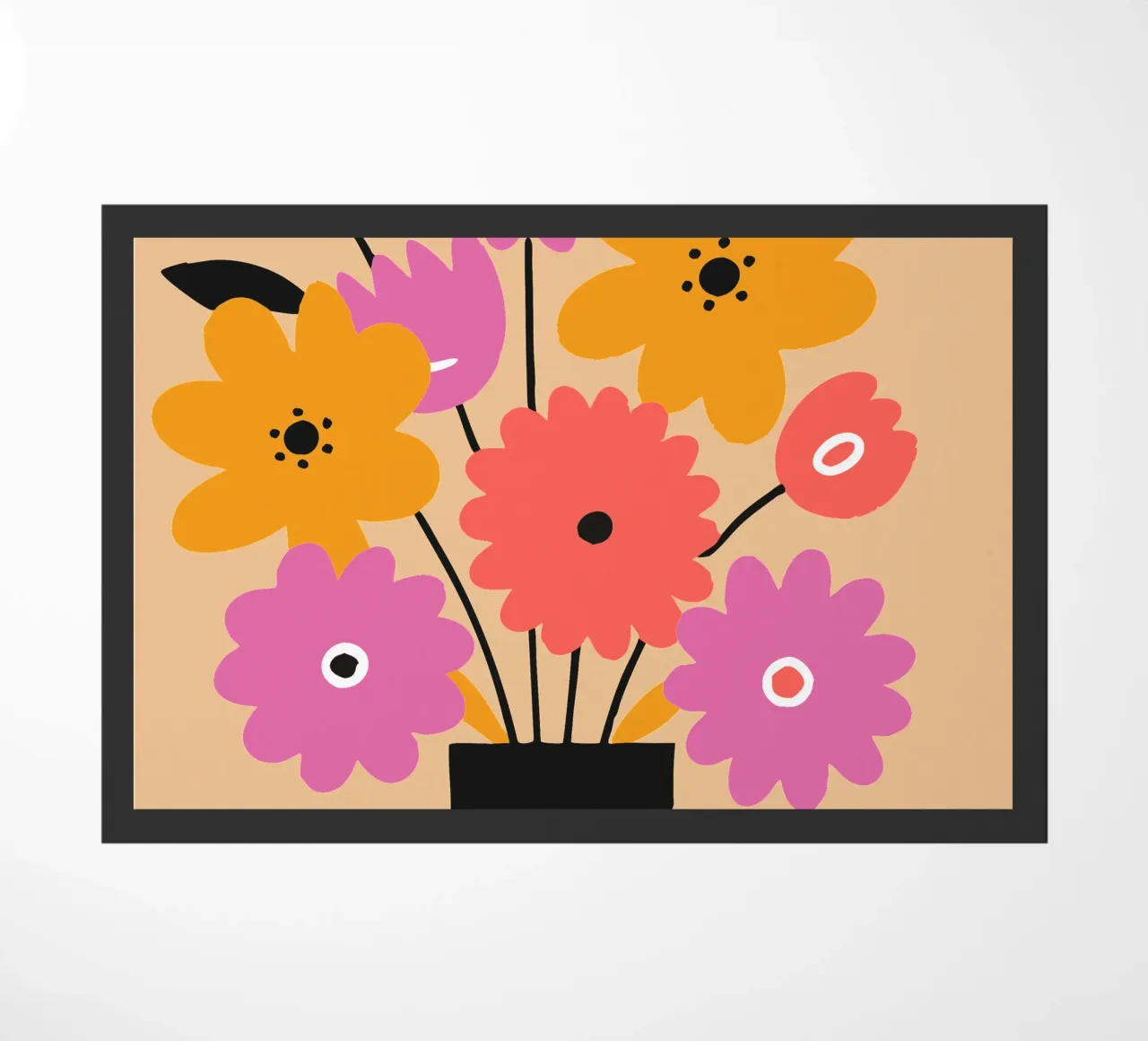 Decorazione con vaso di fiori zerbino da TRENDY POSTER SHOP