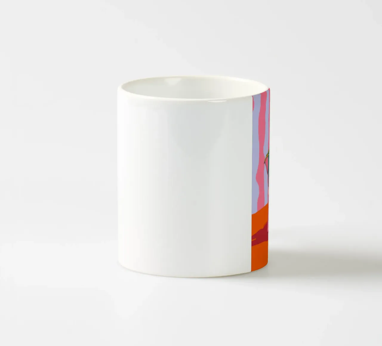 Momento Moka a righe tazza in ceramica da Mossy Pigment
