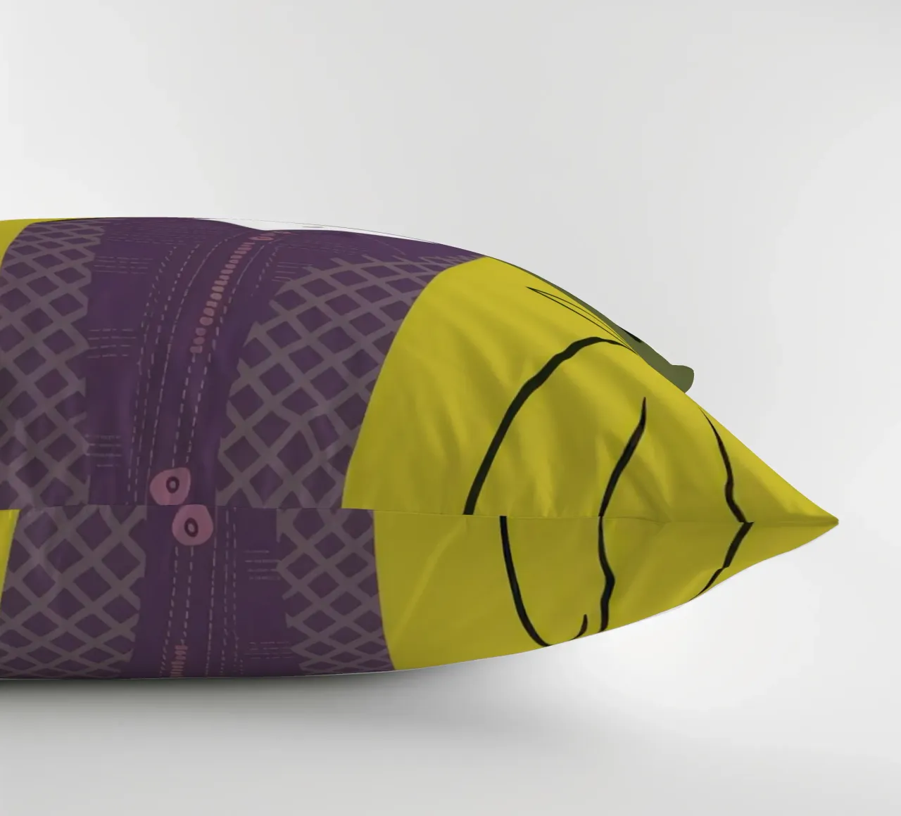 Sguardo chic color chartreuse cuscino da Mossy Pigment