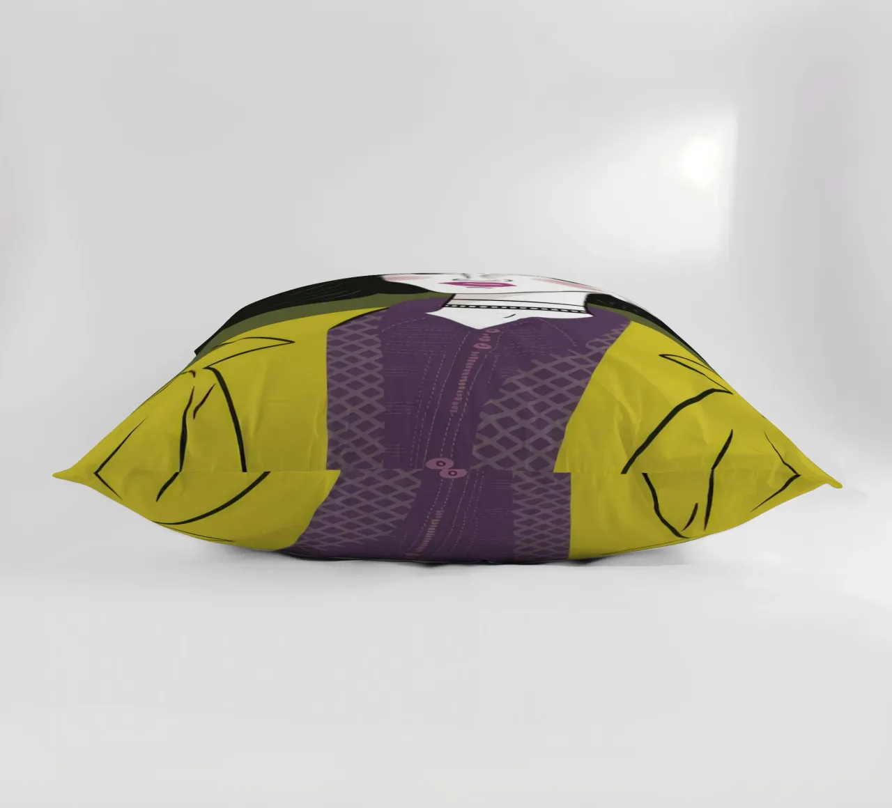 Sguardo chic color chartreuse cuscino da Mossy Pigment