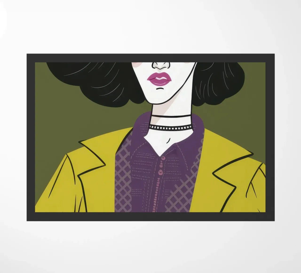 Sguardo chic color chartreuse zerbino da Mossy Pigment