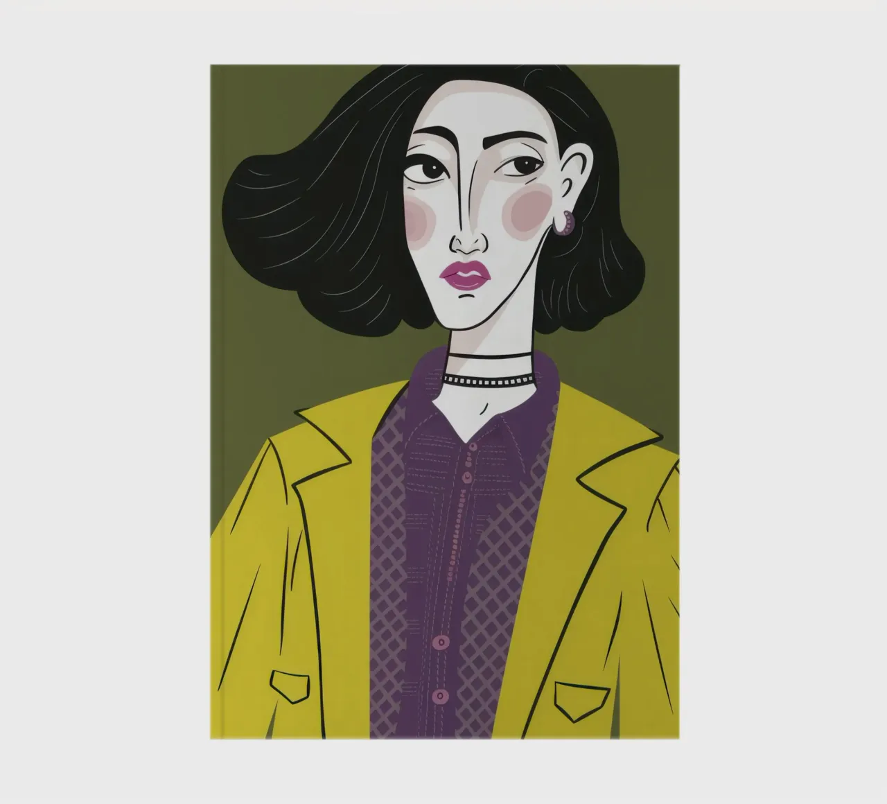 Sguardo chic color chartreuse diario da Mossy Pigment