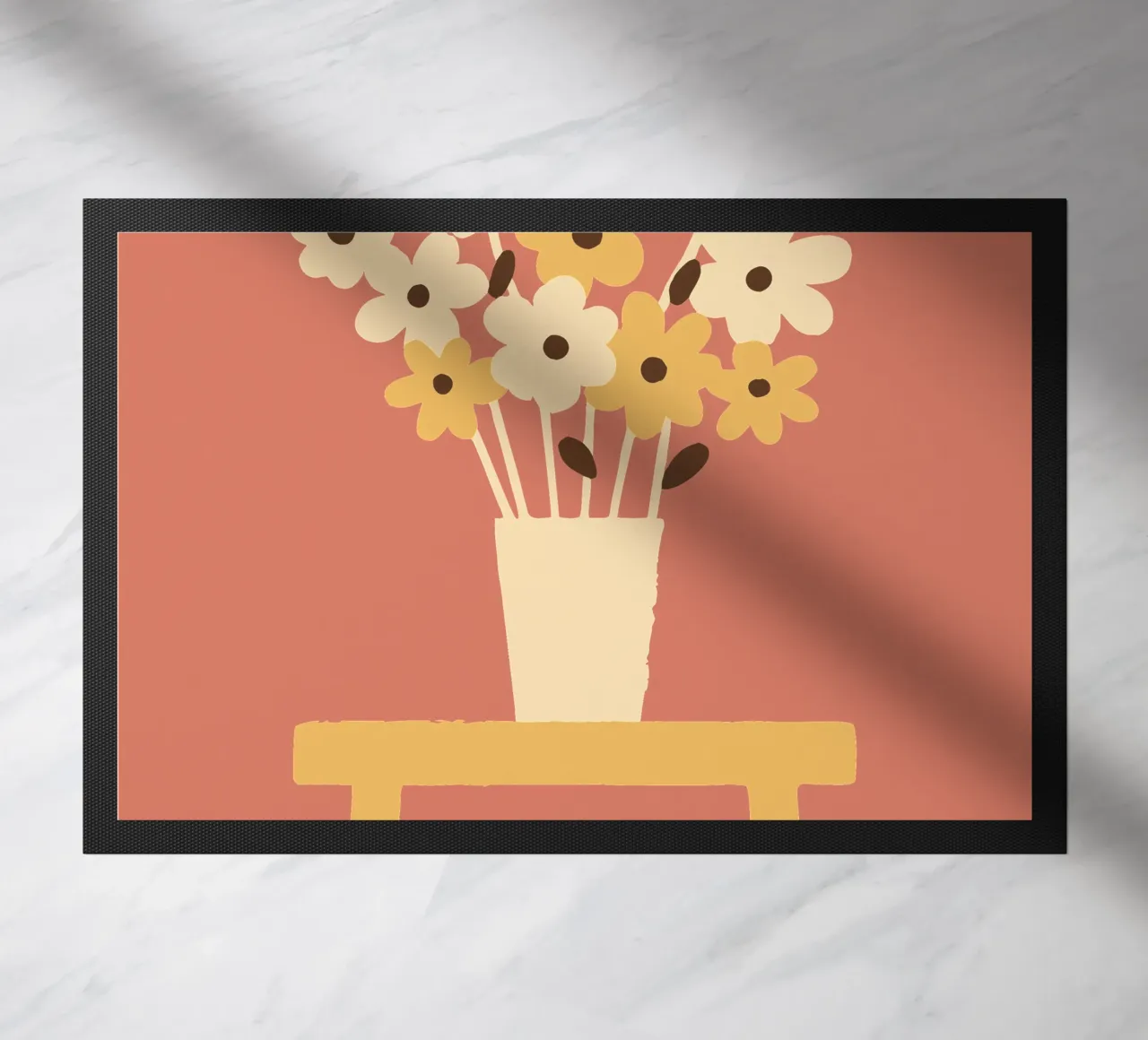 Decorazione con vaso di fiori zerbino da TRENDY POSTER SHOP