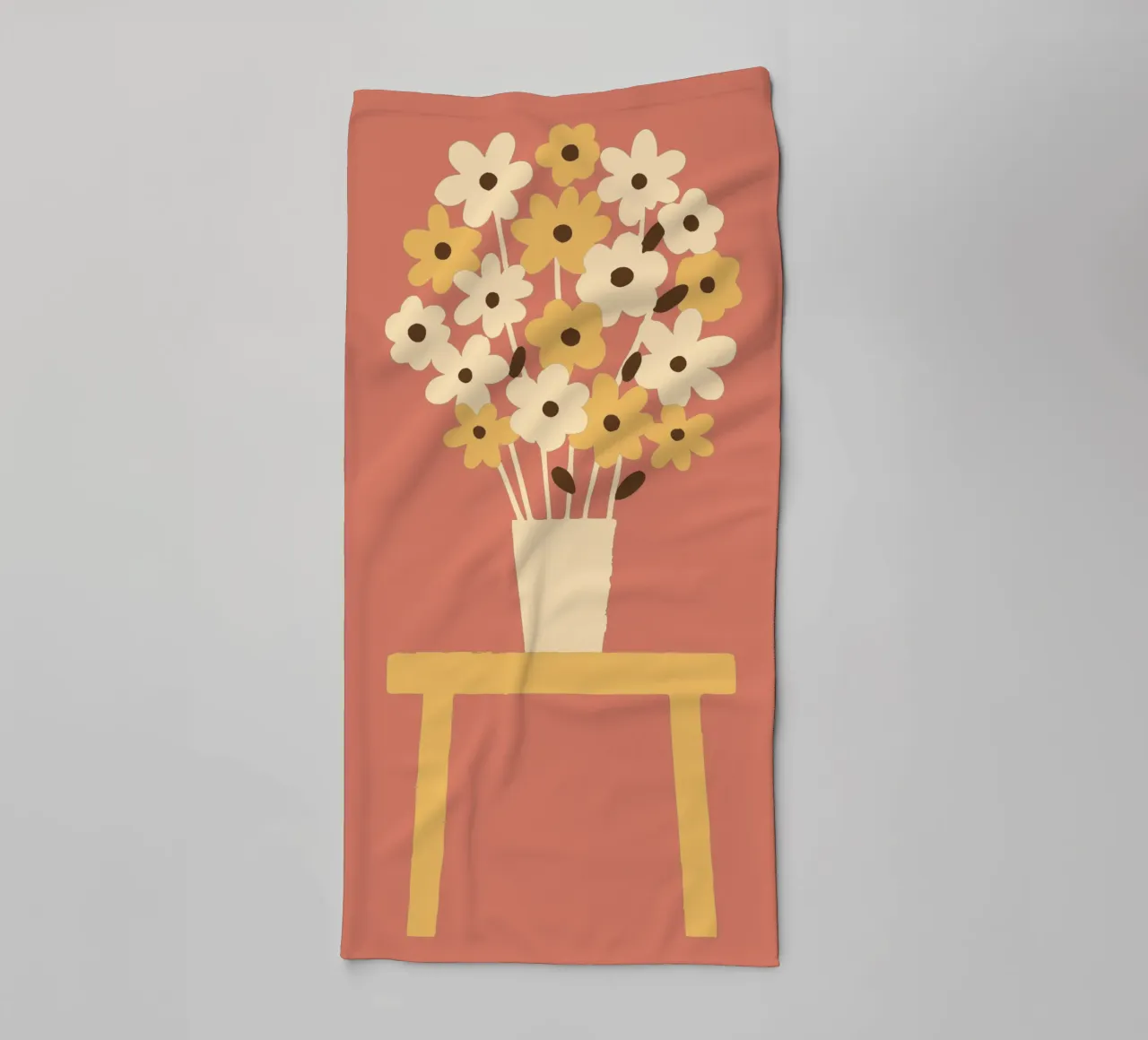 Decorazione con vaso di fiori asciugamano da bagno da TRENDY POSTER SHOP