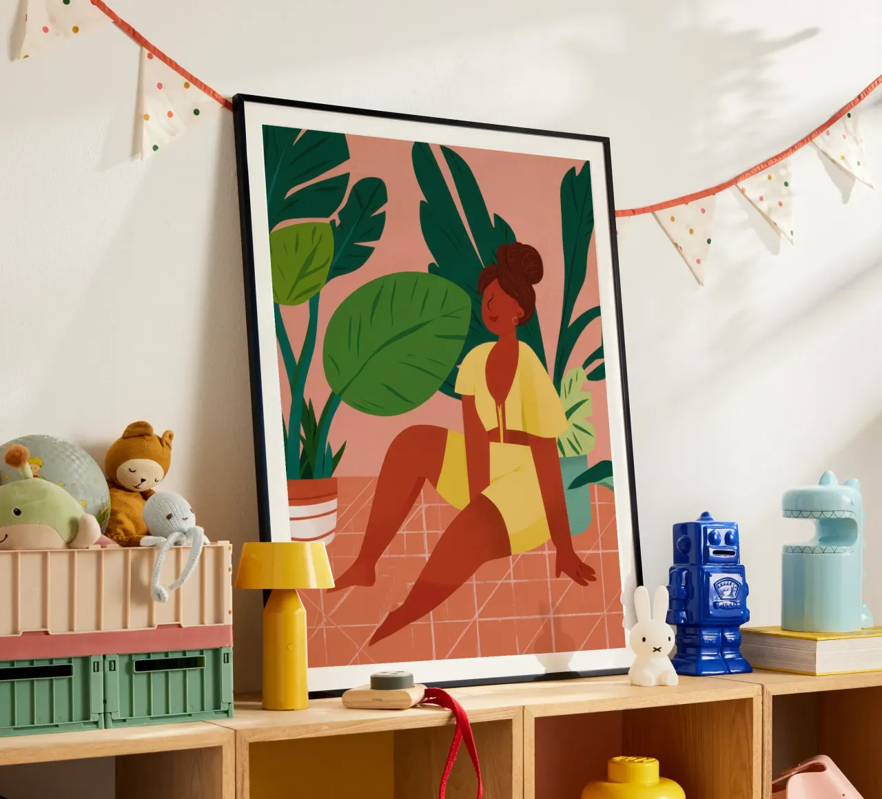 Pianta signora dalla cima gialla poster da Lune Dreams