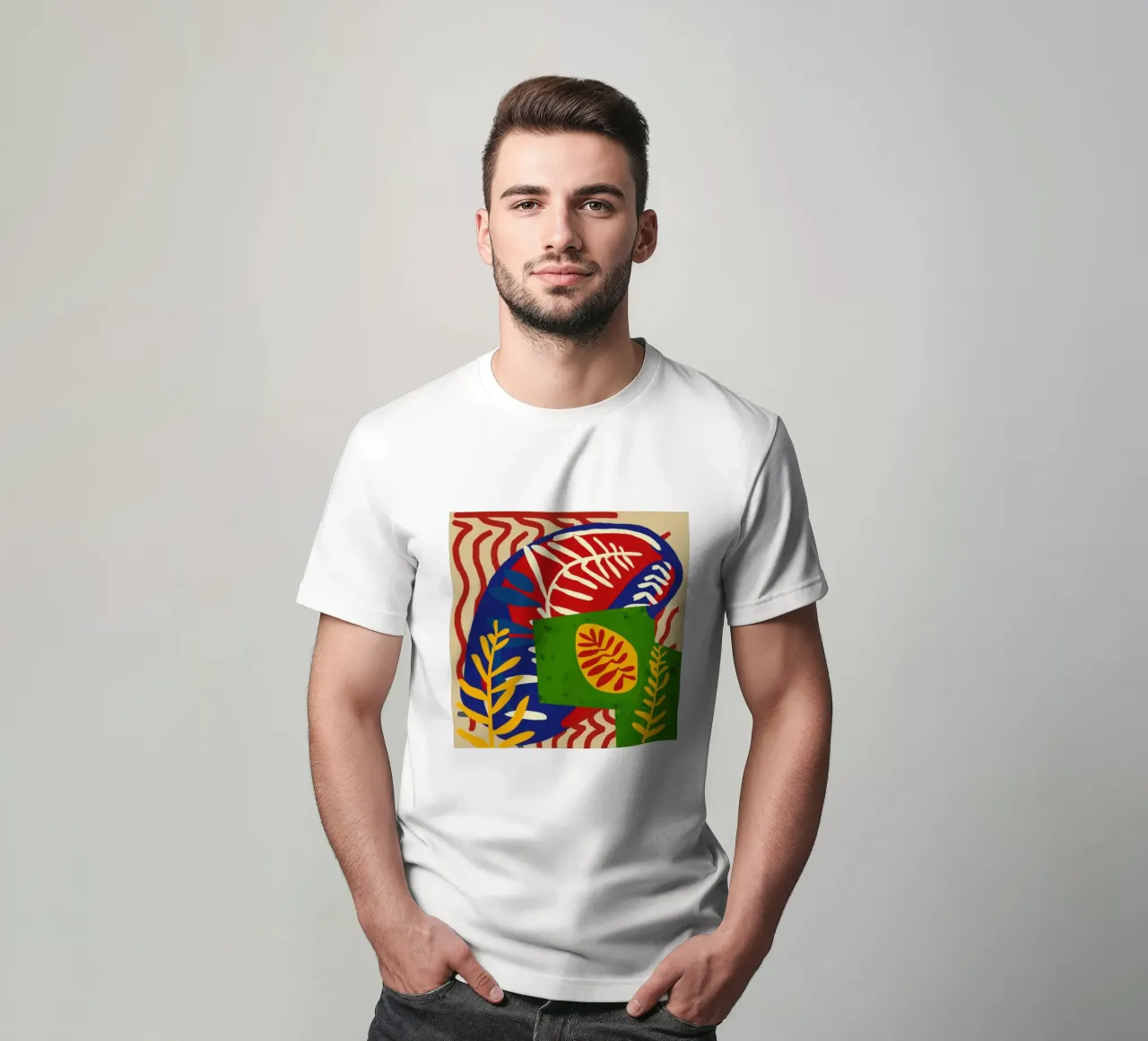 Zebrastreifen Laub T-Shirt von Arcane Lines