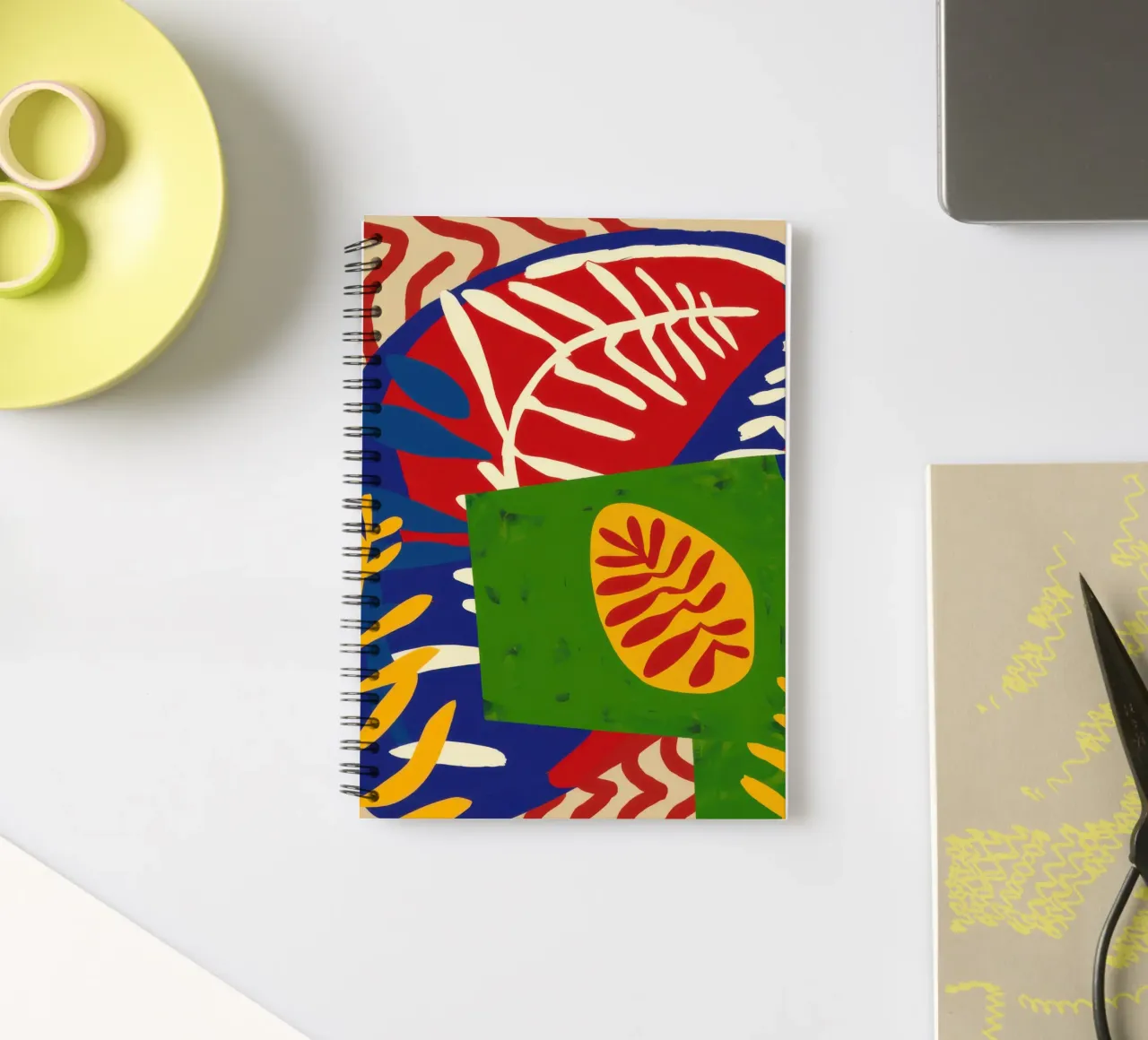 Zebra Stripe Foliage spiral notebook by Arcane Lines