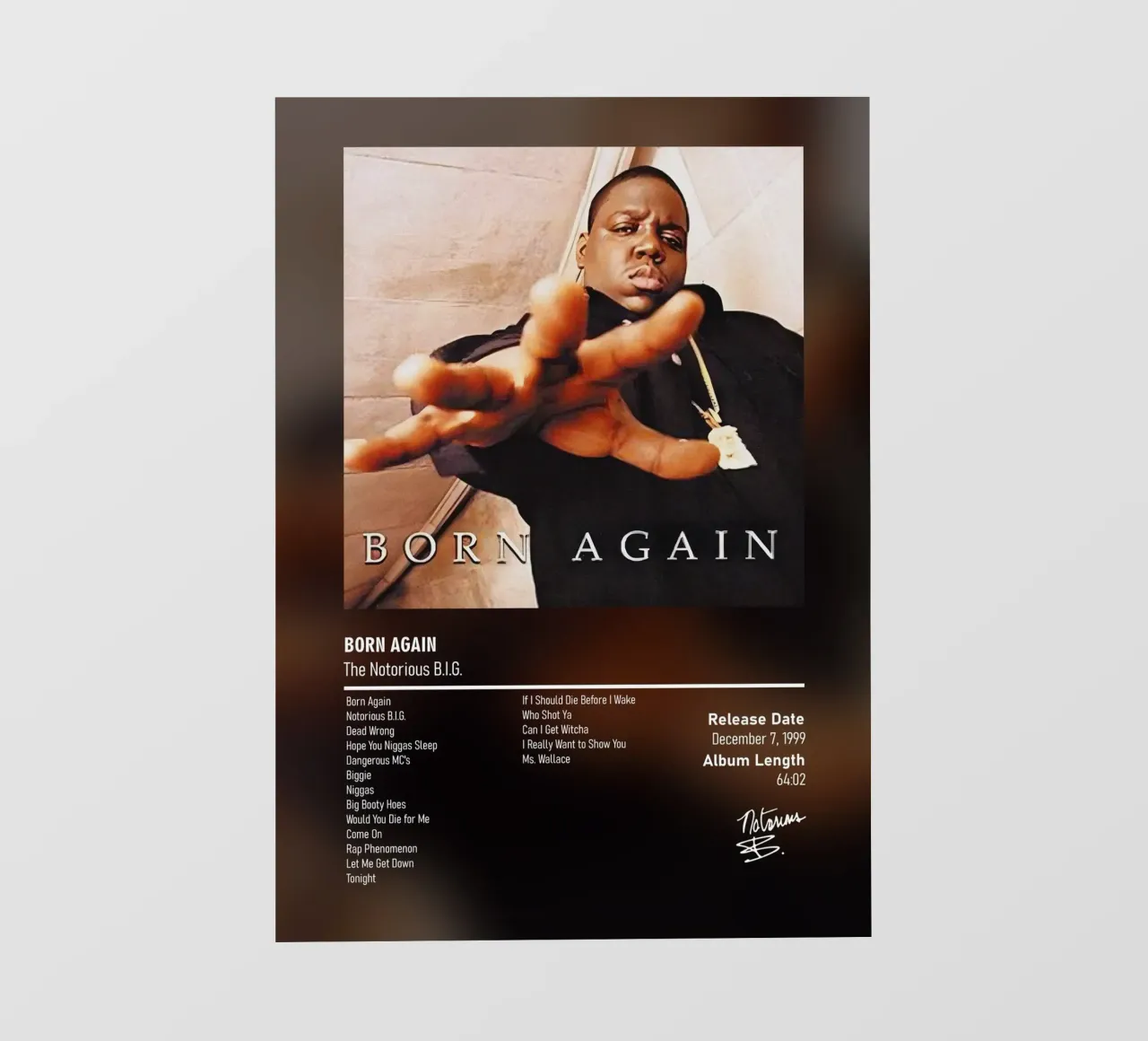 Born Again By The Notorious B.I.G. pellicola backlit da DGUnder