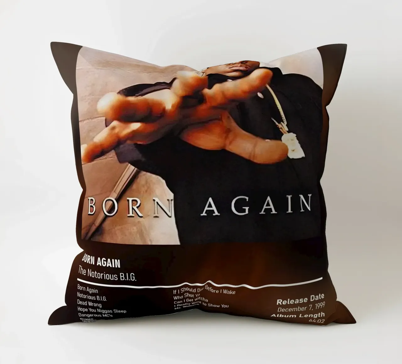Born Again By The Notorious B.I.G. cuscino da DGUnder