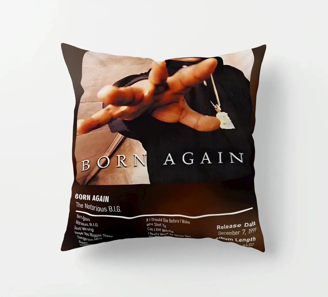Born Again By The Notorious B.I.G. cuscino da DGUnder